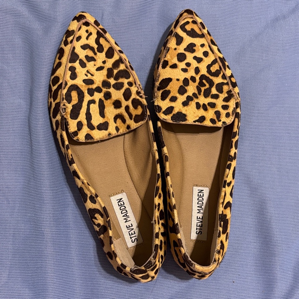 Steve Madden Animal Print Loafers